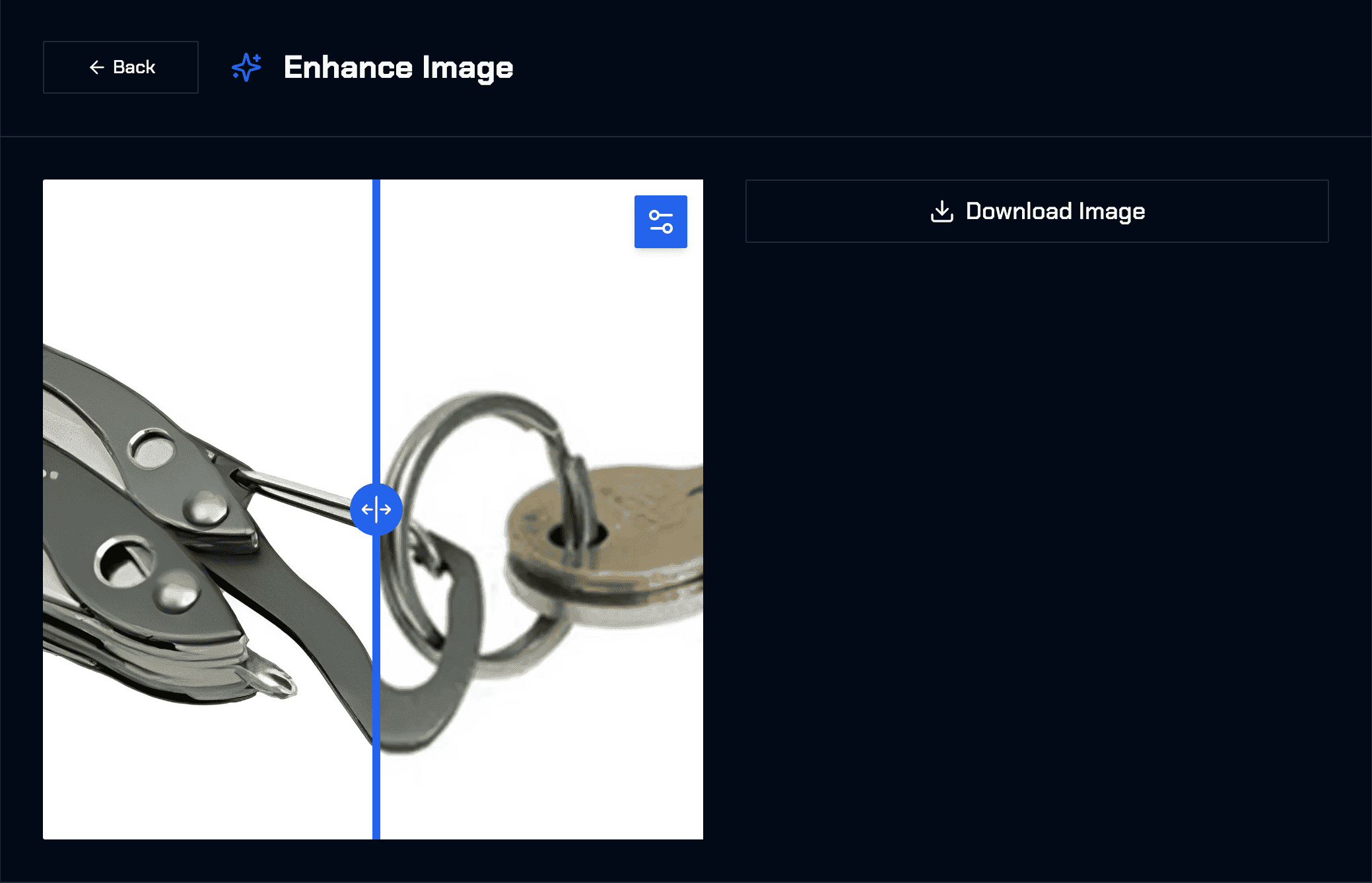 Glitching AI enhancing product images