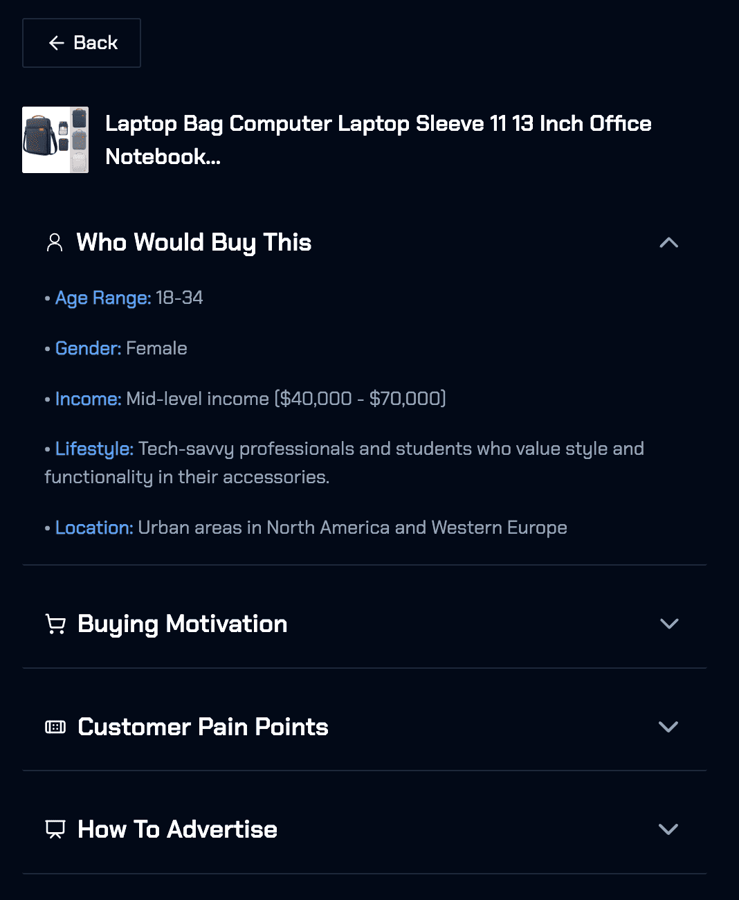 In the education niche, finding educational products to sell and Glitching AI giving market insights to start dropshipping education supplies.