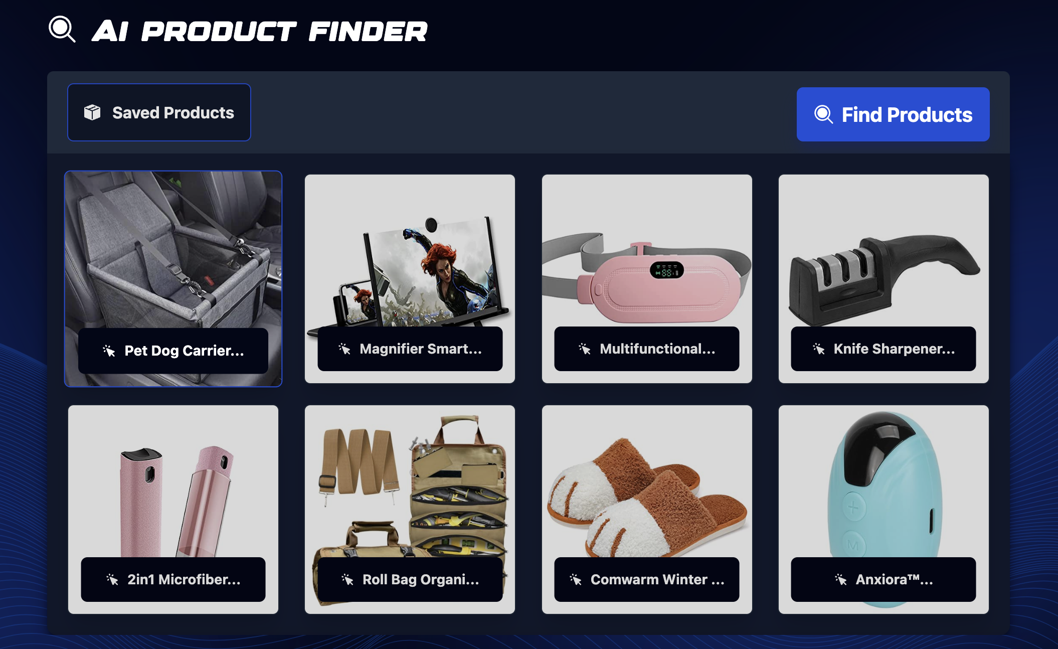 Finding winning products using Glitching's dropshipping product research tool