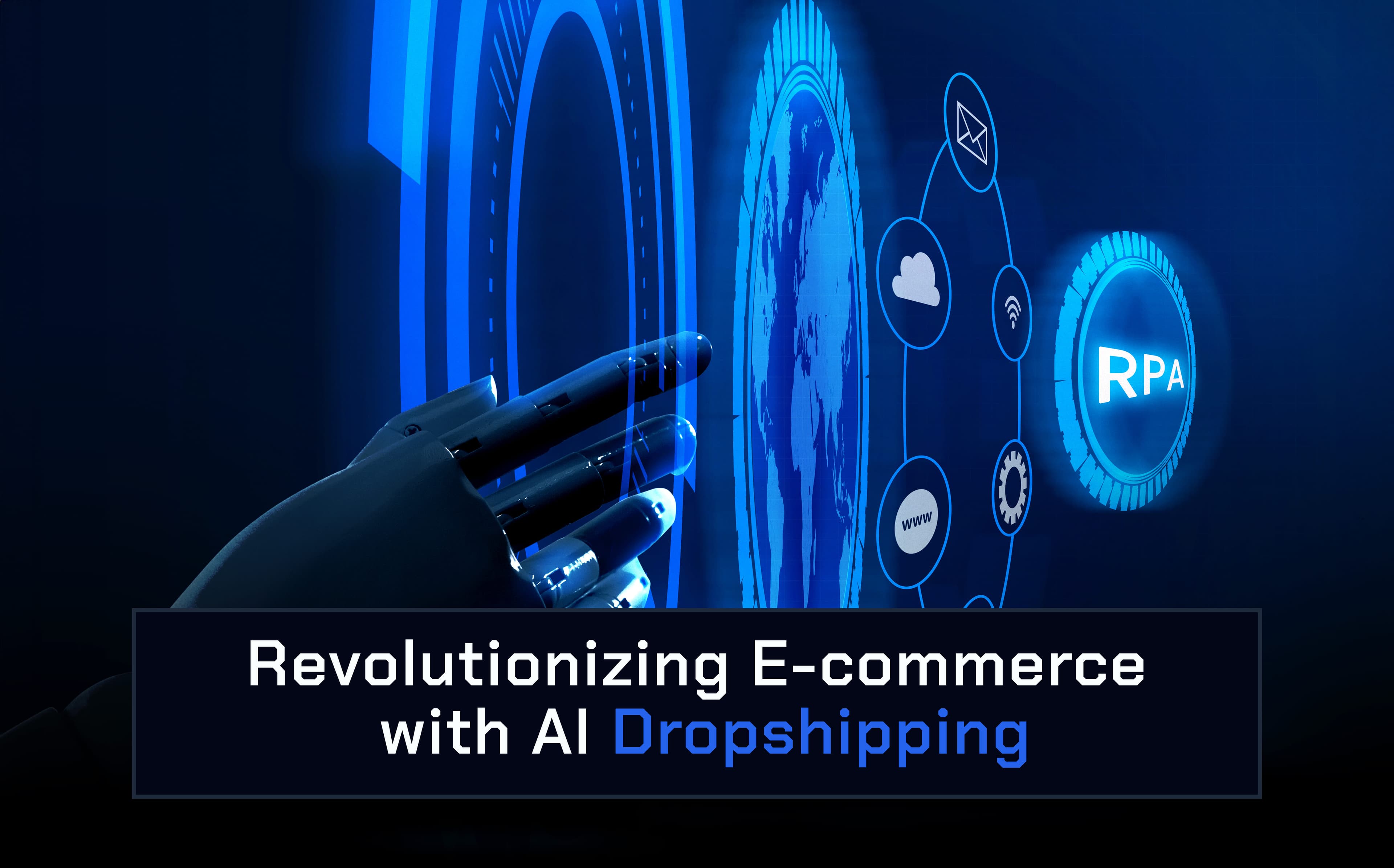 AI dropshipping concept